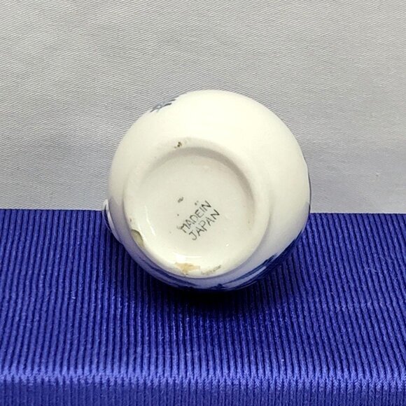 Delft Windmill Floral Porcelain Miniature Pitcher Creamer Made Japan 1960s VTG - Picture 6 of 8